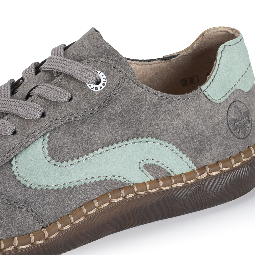 detail Dámské polobotky RIEKER N2400-40 šedá S6