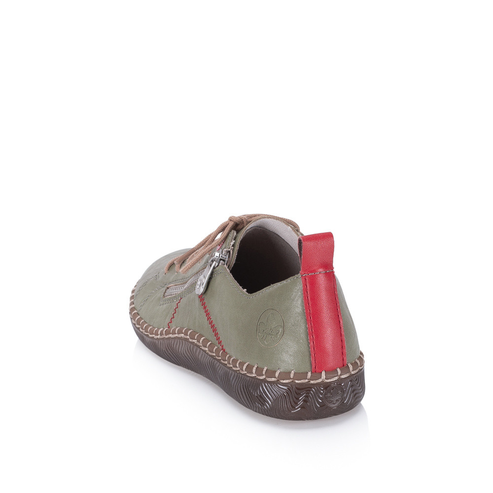 detail Dámské polobotky RIEKER N2401-54 zelená S6