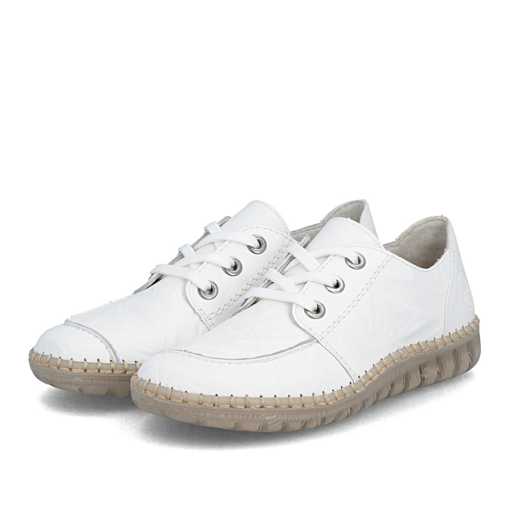 detail Dámské polobotky RIEKER N2402-80 bílá S6