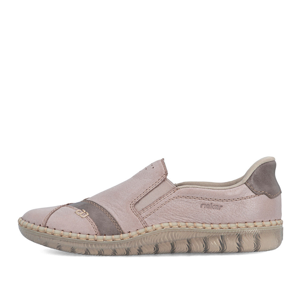 detail Dámské mokasíny RIEKER N2451-64 béžová S6