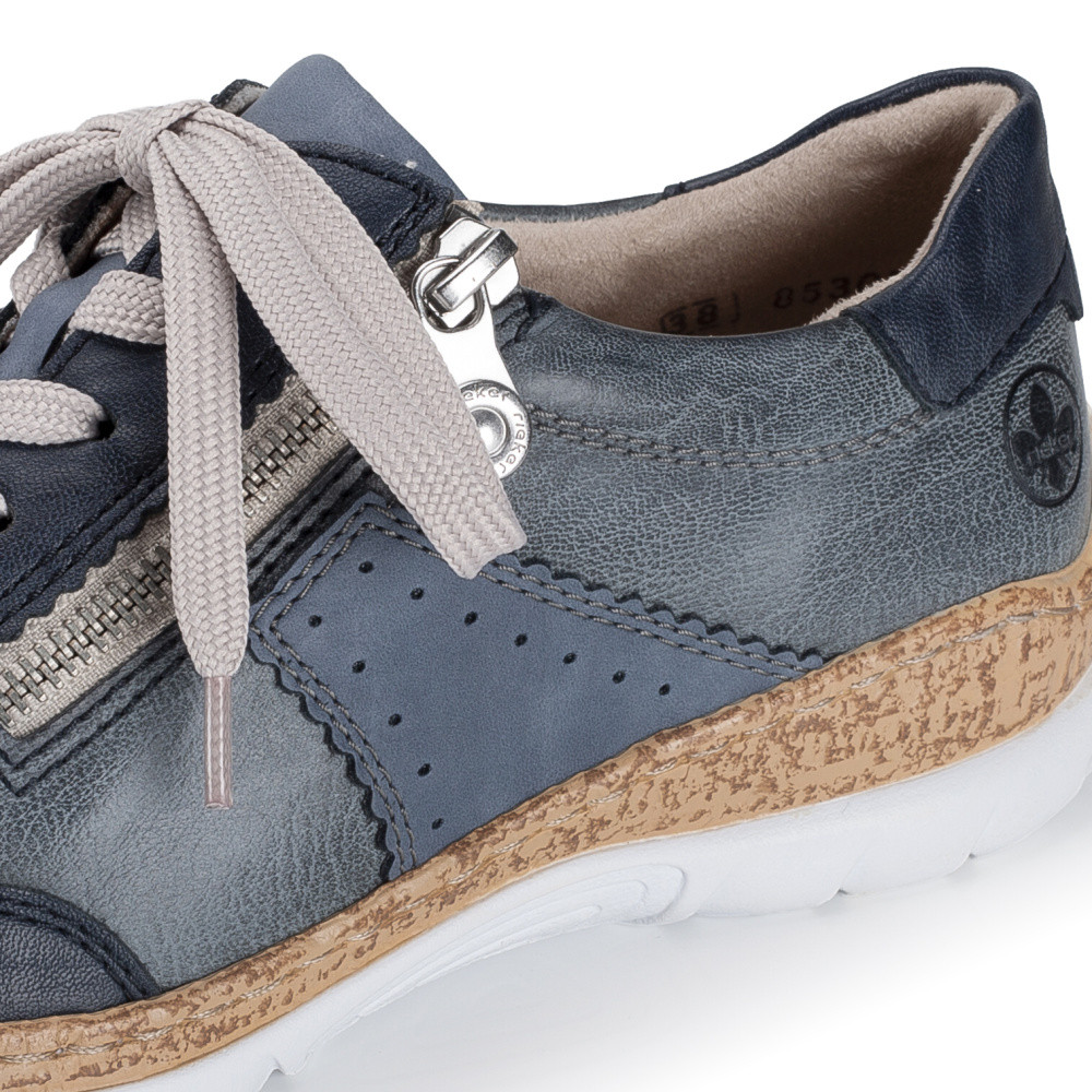 detail Dámské polobotky RIEKER N4221-14 modrá S6