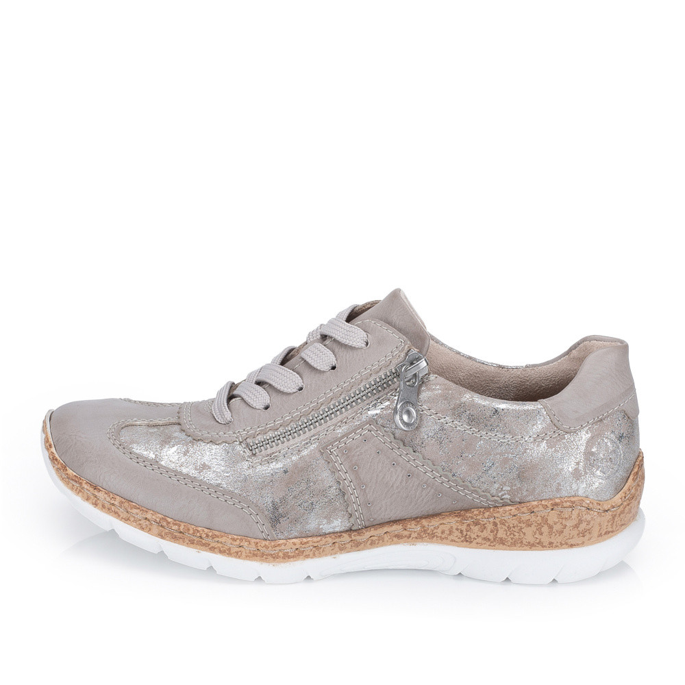 detail Dámské polobotky RIEKER N4221-90 béžová S6