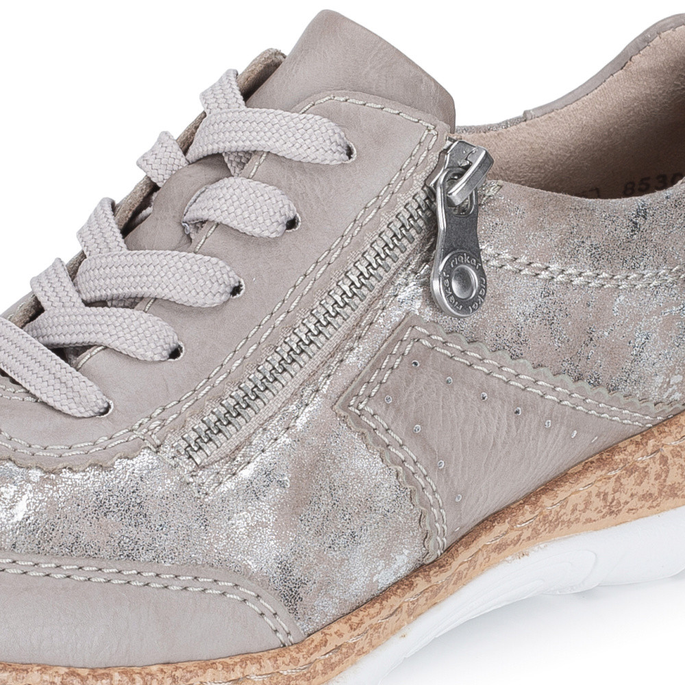 detail Dámské polobotky RIEKER N4221-90 béžová S6