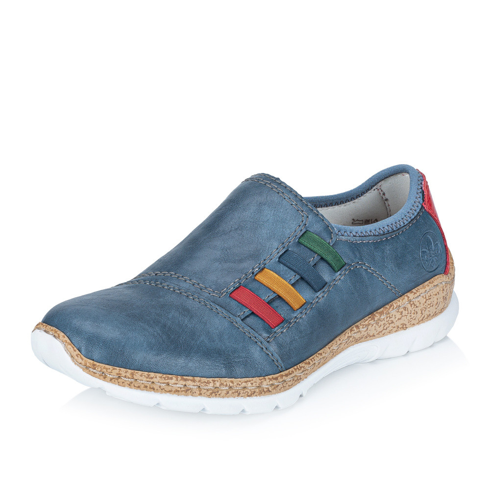 detail Dámské mokasíny RIEKER N4264-14 modrá S6