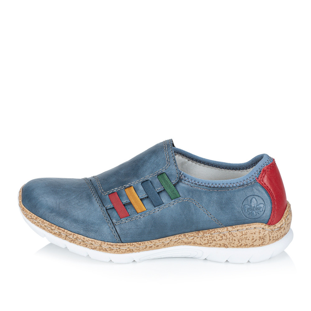 detail Dámské mokasíny RIEKER N4264-14 modrá S6
