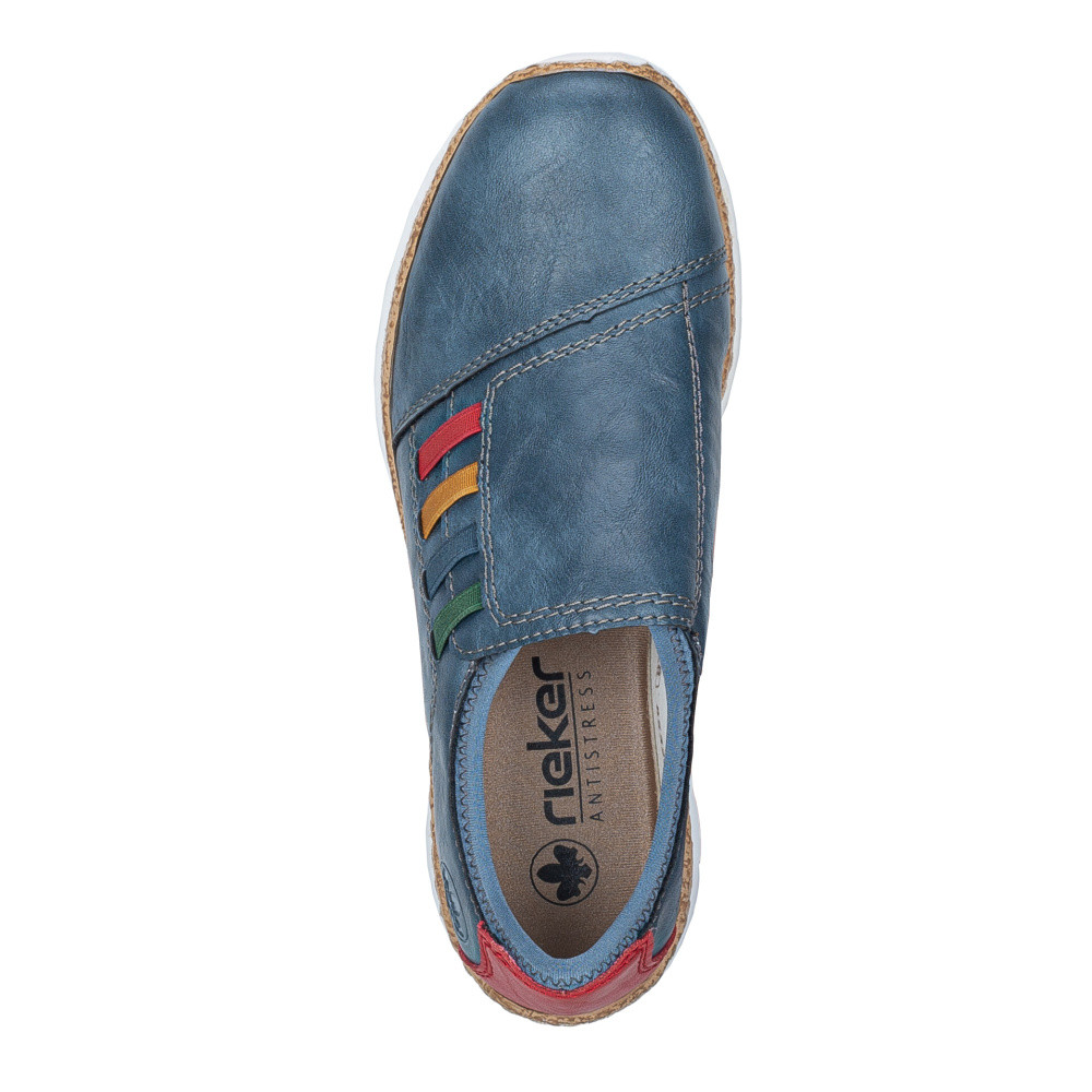 detail Dámské mokasíny RIEKER N4264-14 modrá S6