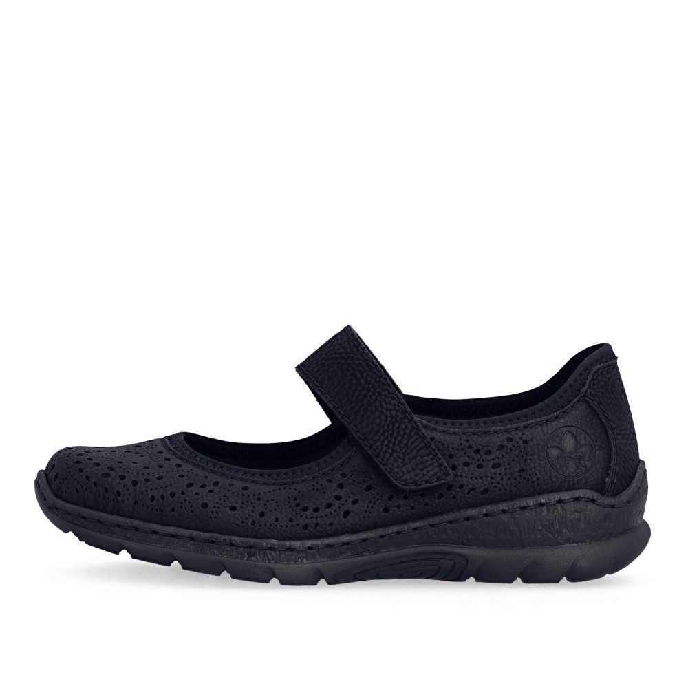 detail Dámské baleríny RIEKER N4299-00 černá S6