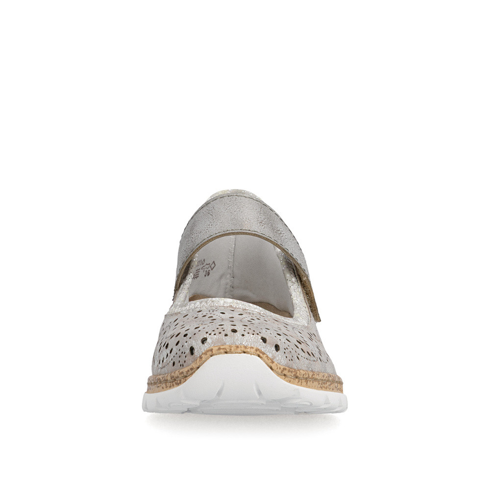 detail Dámské baleríny RIEKER N4299-90 šedá S6