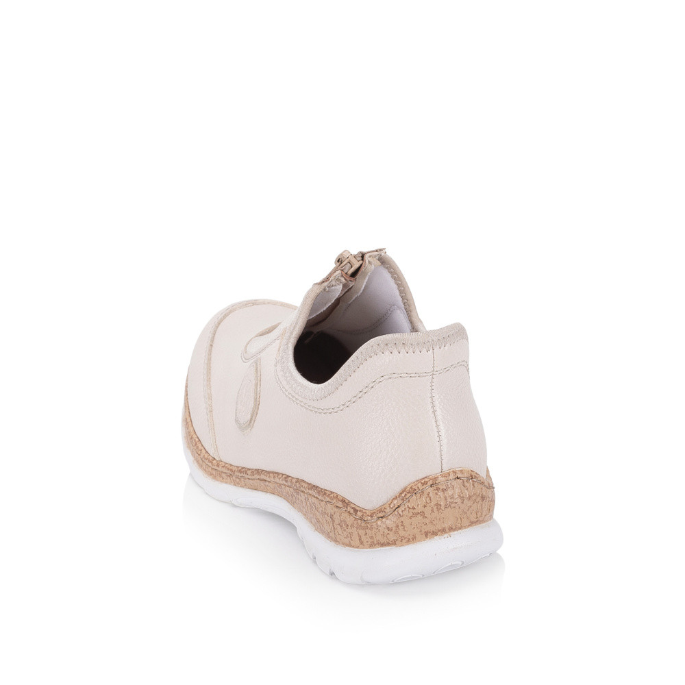 detail Dámské polobotky RIEKER N42F7-60 béžová S6