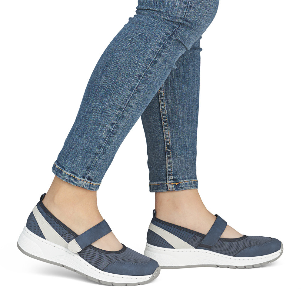 detail Dámské baleríny RIEKER N6554-12 modrá S6