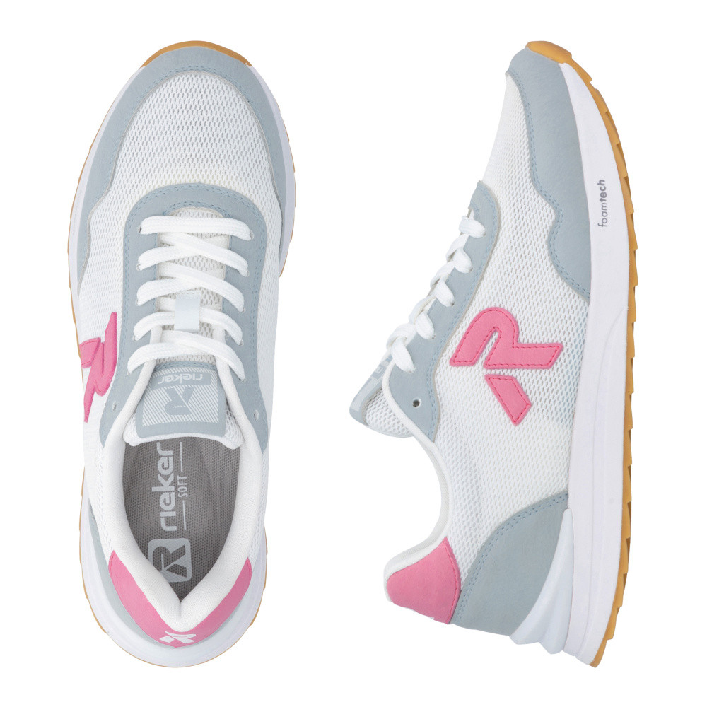 detail Dámské tenisky RIEKER W2404-81 bílá S6