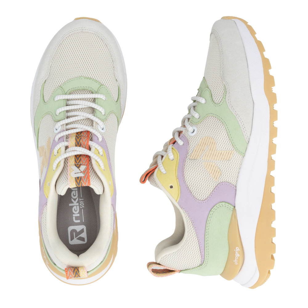 detail Dámské tenisky RIEKER W2506-60   BEIGE COMBINATION   F/S6