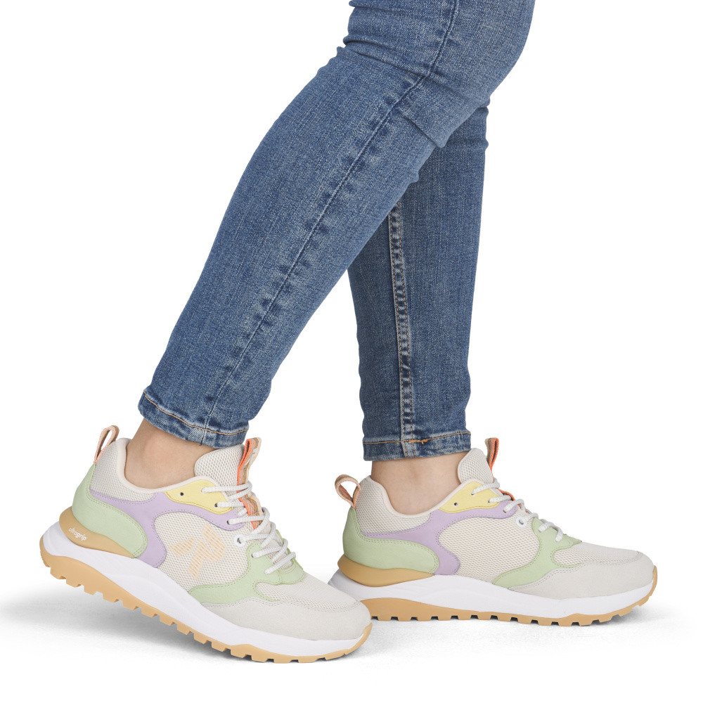 detail Dámské tenisky RIEKER W2506-60   BEIGE COMBINATION   F/S6