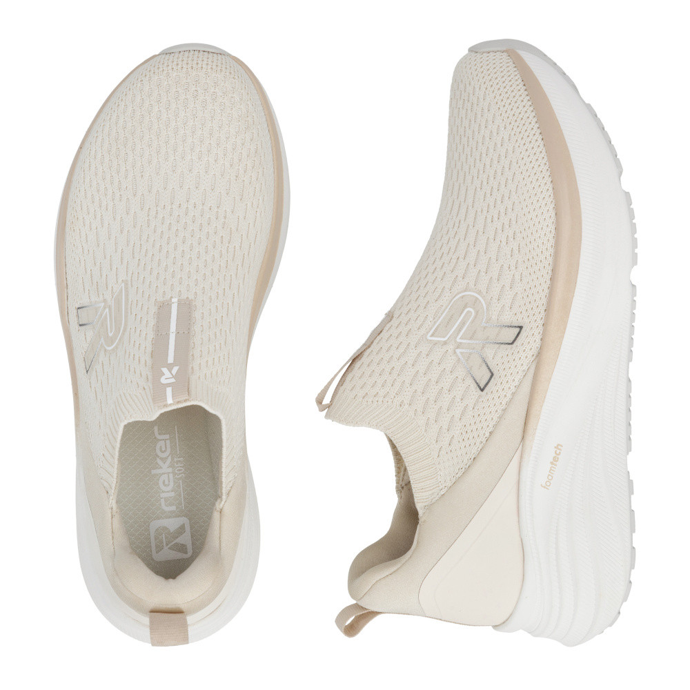 detail Dámské tenisky RIEKER W4100-60 béžová S6