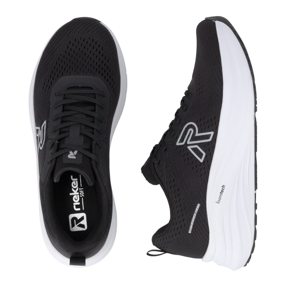 detail Dámské tenisky RIEKER W4101-00 černá S6