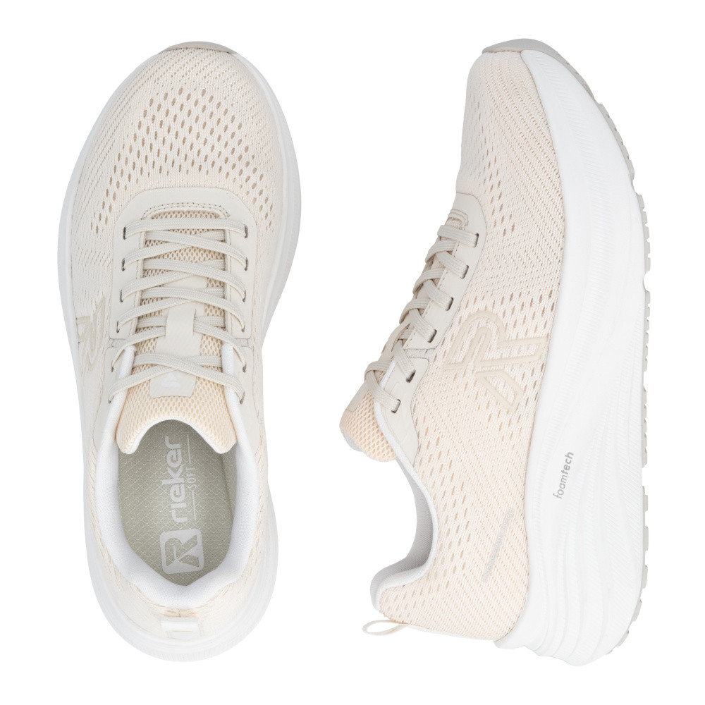 detail Dámské tenisky RIEKER W4101-60 béžová S6