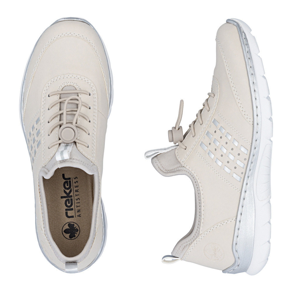 detail Dámské polobotky RIEKER L3259-60 béžová S6