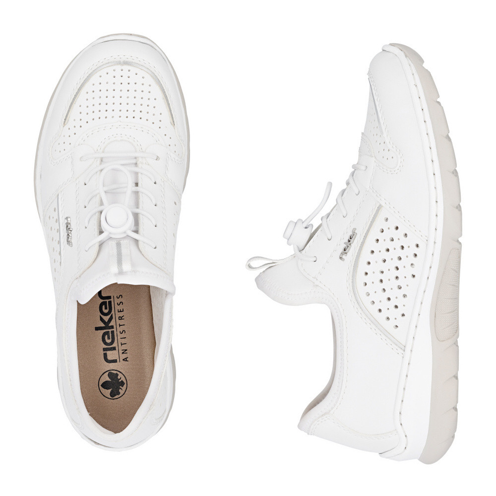 detail Dámské polobotky RIEKER L3293-81 bílá S6