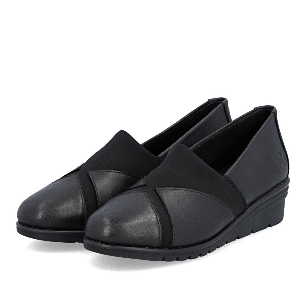 detail Dámské mokasíny RIEKER L5354-00 černá S6