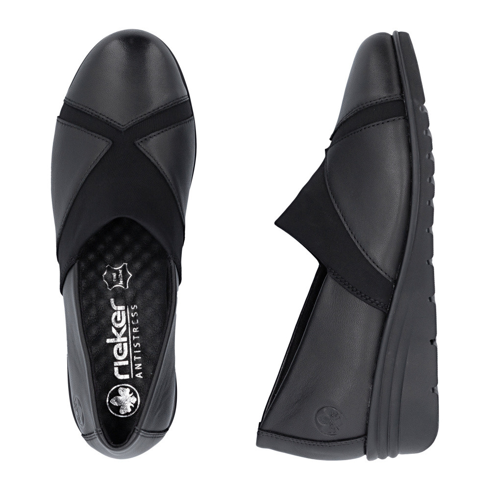 detail Dámské mokasíny RIEKER L5354-00 černá S6