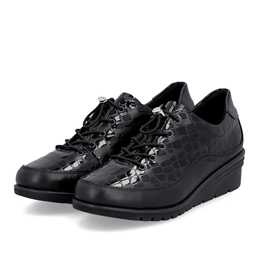 detail Dámské polobotky RIEKER L5355-00 černá S6