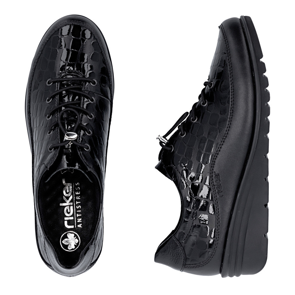 detail Dámské polobotky RIEKER L5355-00 černá S6