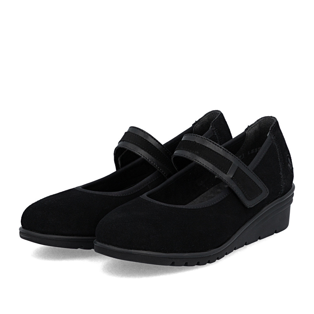 detail Dámské baleríny RIEKER L5357-00 černá S6