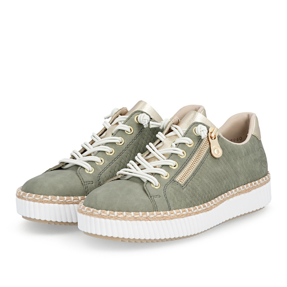 detail Dámské tenisky RIEKER M2940-52 zelená S6