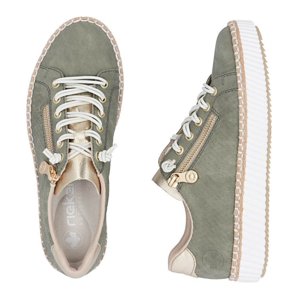 detail Dámské tenisky RIEKER M2940-52 zelená S6