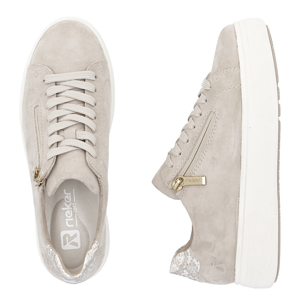 detail Dámské tenisky RIEKER M7701-60 béžová S6