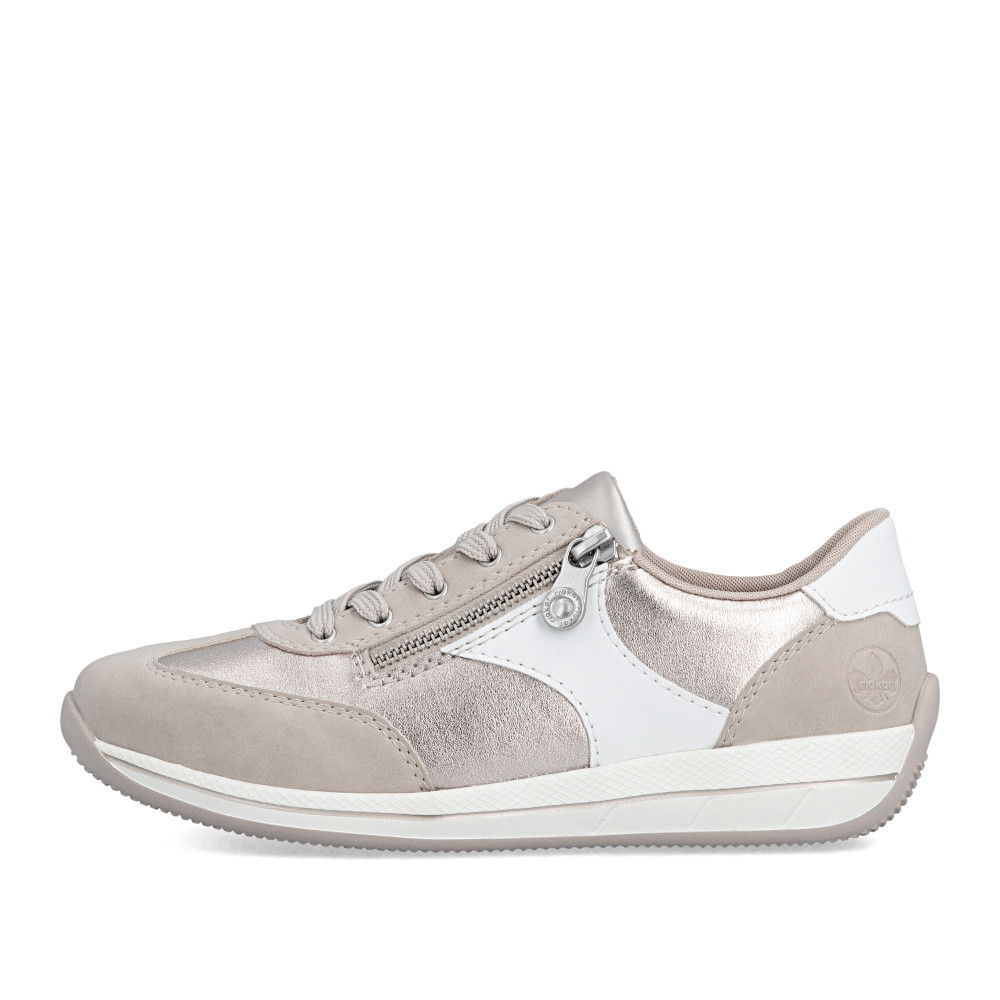 detail Dámské polobotky RIEKER N1103-90 béžová S6