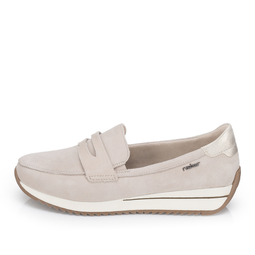 detail Dámské mokasíny RIEKER N1254-60 béžová S6