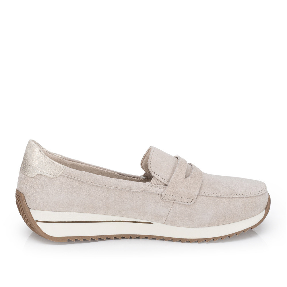 detail Dámské mokasíny RIEKER N1254-60 béžová S6