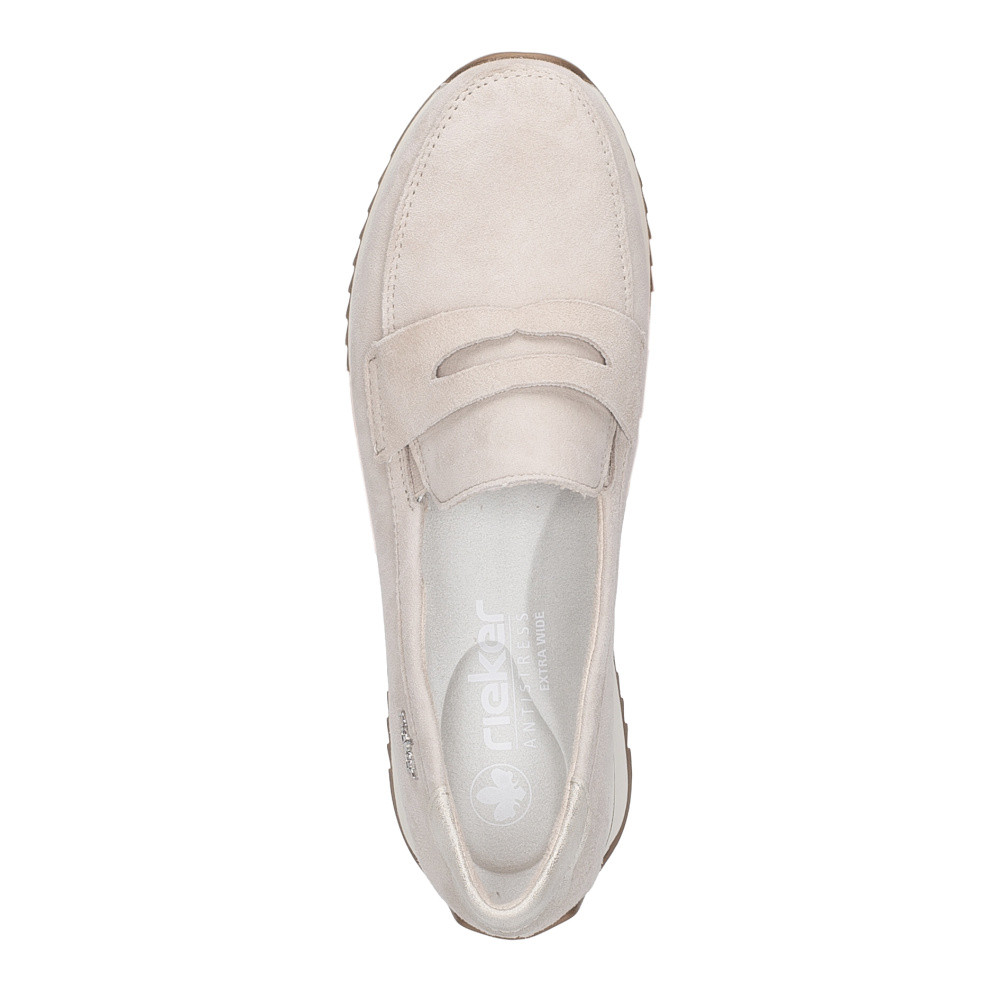 detail Dámské mokasíny RIEKER N1254-60 béžová S6