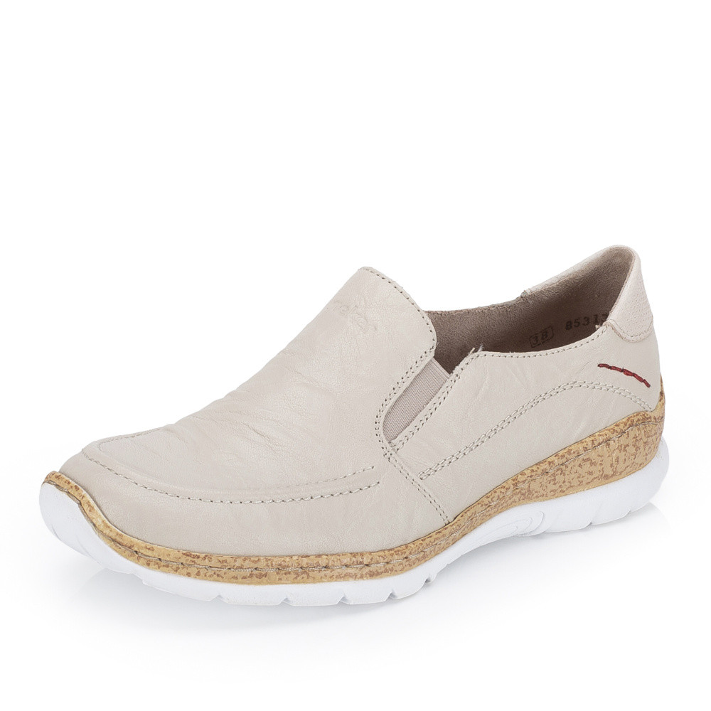 detail Dámské mokasíny RIEKER N4296-60 béžová S6