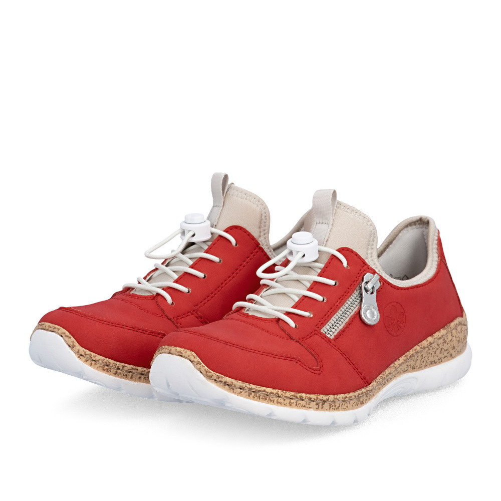 detail Dámské polobotky RIEKER N42G0-33 červená S6