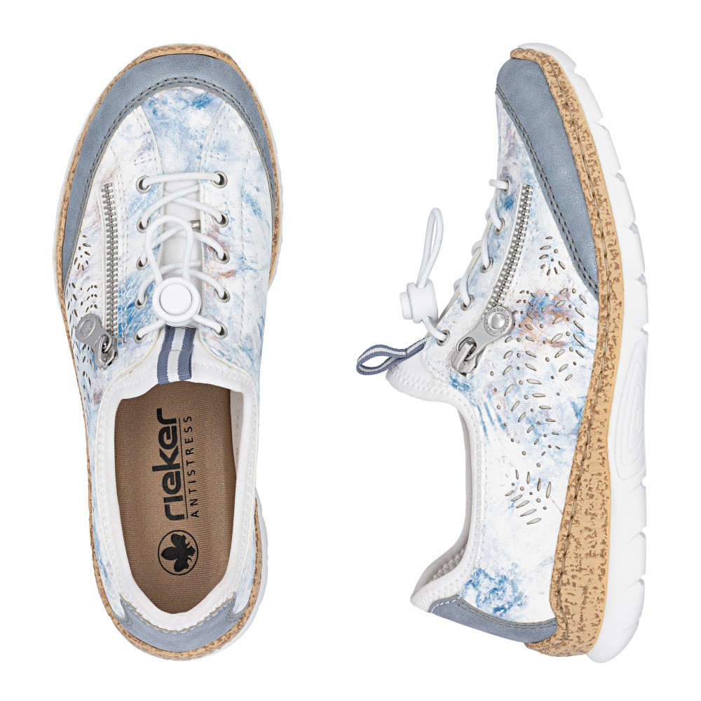 detail Dámské polobotky RIEKER N42K6-90 bílá S6