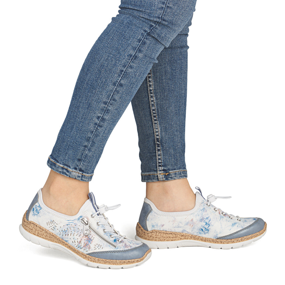 detail Dámské polobotky RIEKER N42K6-90 bílá S6