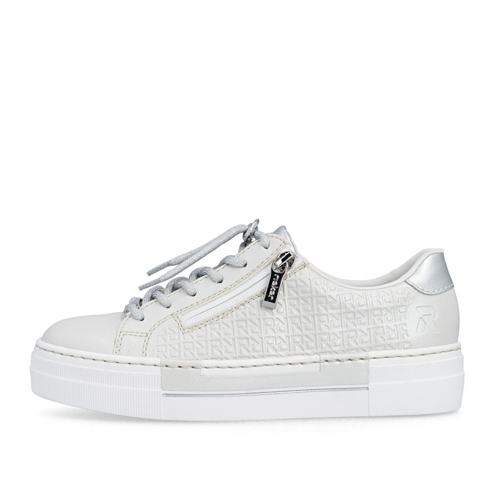 detail Dámské tenisky RIEKER N4960-90 stříbrná S6