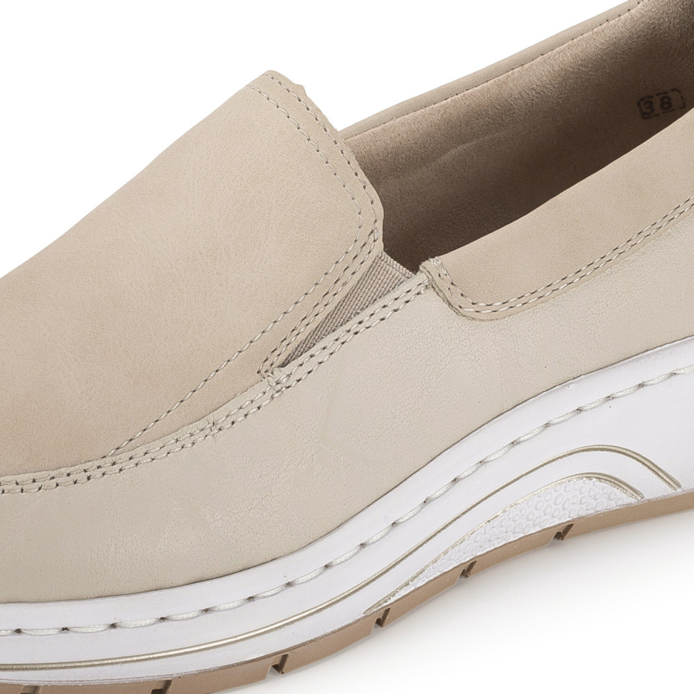 detail Dámské mokasíny RIEKER N6555-60 béžová S6