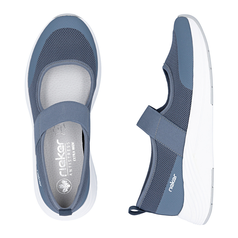 detail Dámské baleríny RIEKER N8551-12 modrá S6