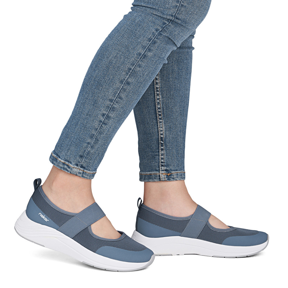 detail Dámské baleríny RIEKER N8551-12 modrá S6