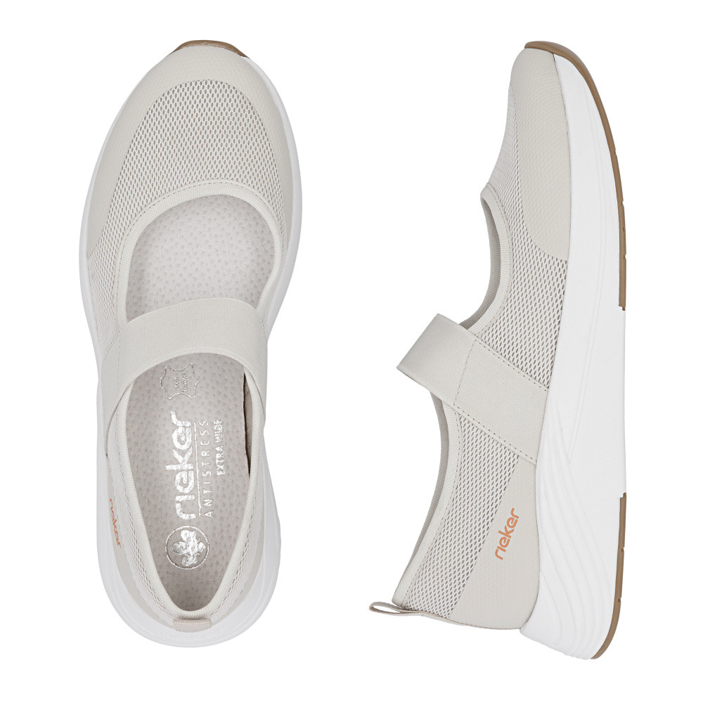 detail Dámské baleríny RIEKER N8551-60 béžová S6