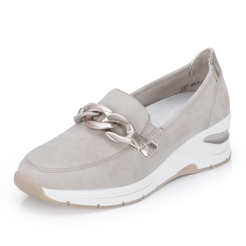 detail Dámské mokasíny RIEKER N9350-62 béžová S6