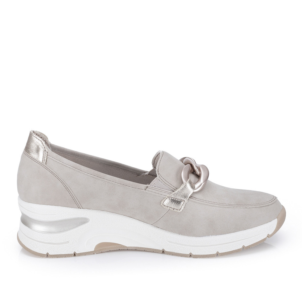 detail Dámské mokasíny RIEKER N9350-62 béžová S6