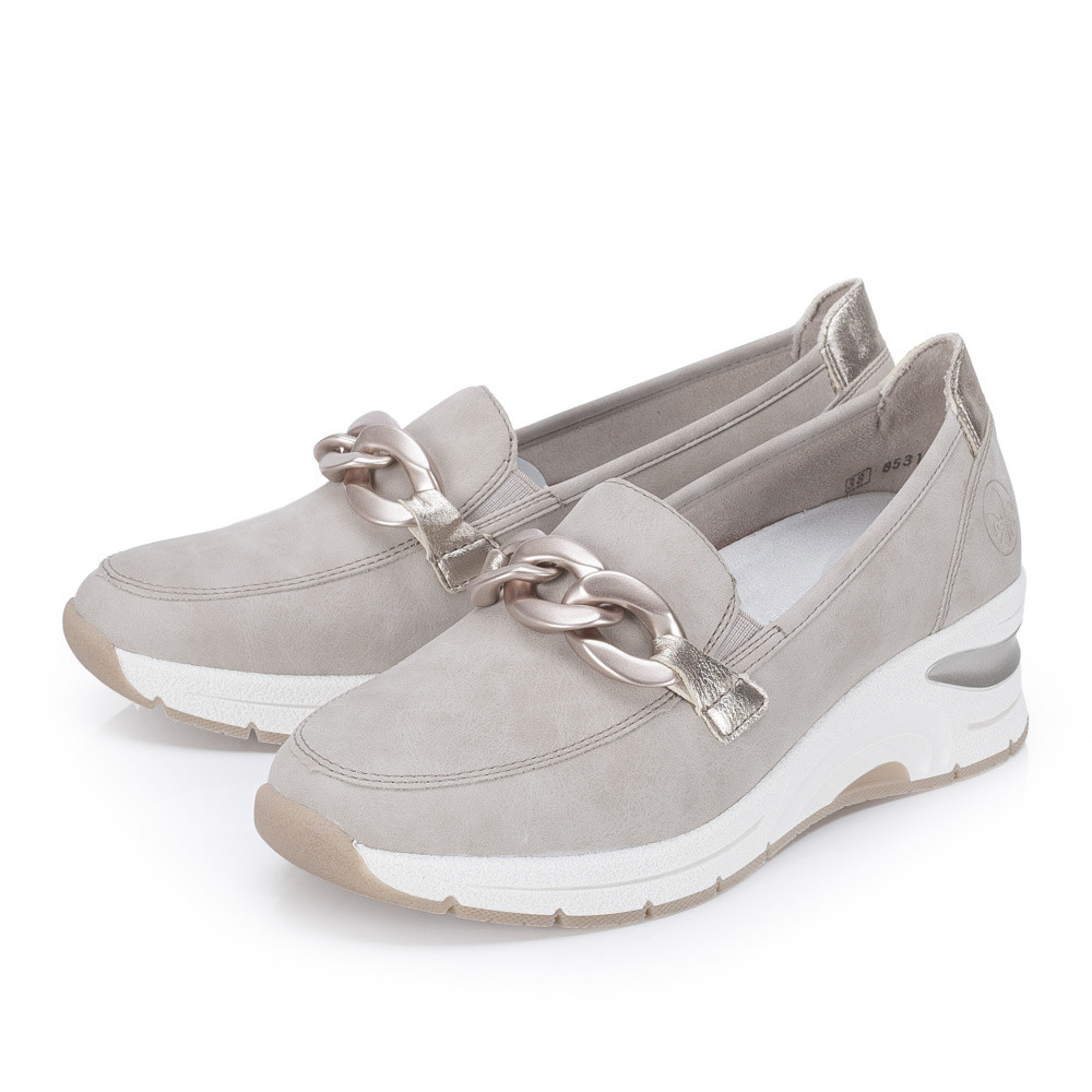 detail Dámské mokasíny RIEKER N9350-62 béžová S6