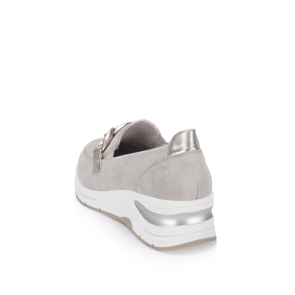 detail Dámské mokasíny RIEKER N9350-62 béžová S6