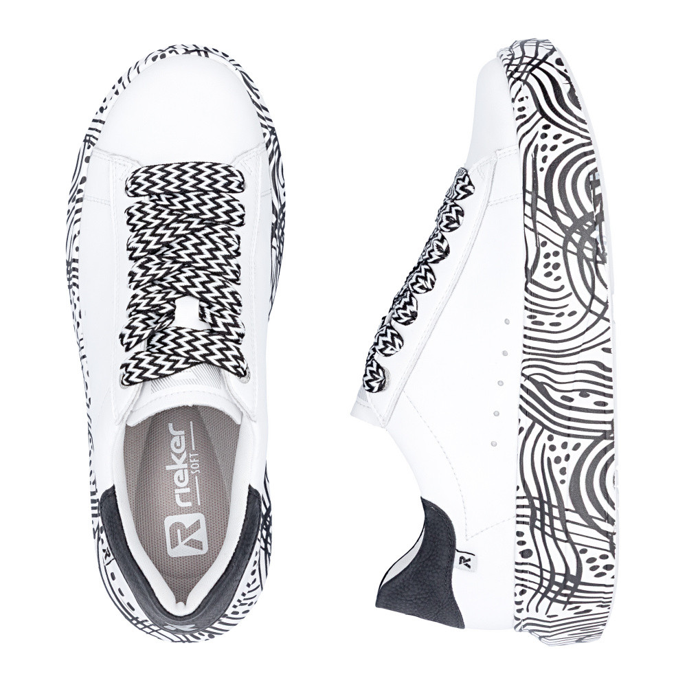 detail Dámské tenisky RIEKER W1201-83 bílá S6