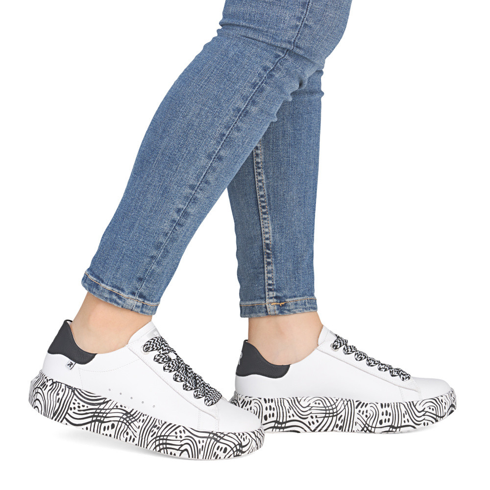 detail Dámské tenisky RIEKER W1201-83 bílá S6