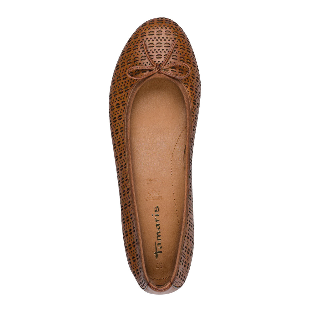 detail Dámské baleríny TAMARIS 22116-41-4A6 hnědá S6